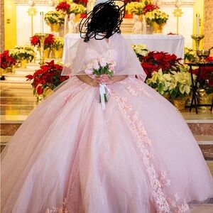 Elegant Pink Formal Kids Dress